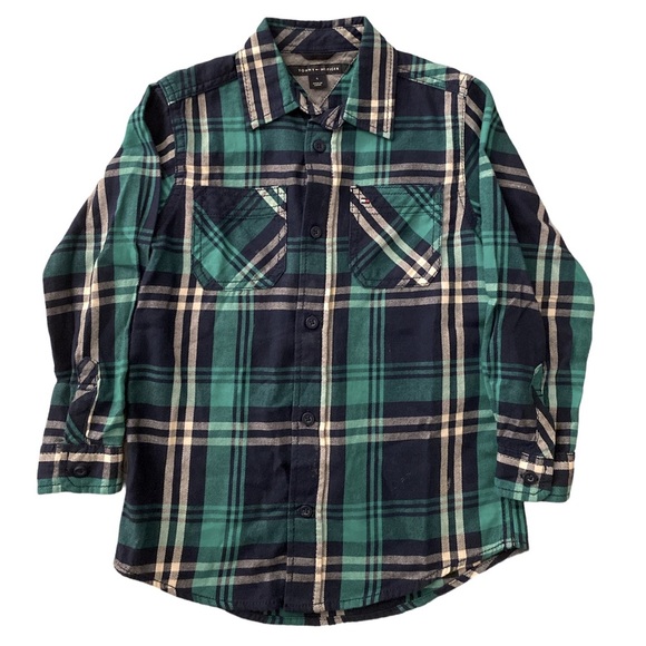 Boys Tommy Hilfiger Long Sleeve Button Down Size 5 - Picture 1 of 5